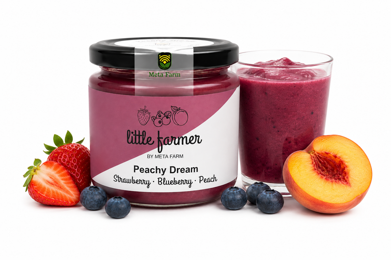 Strawberry-Blueberry-Peach puree 150 g